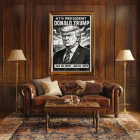 Donald Trump 47th President Poster