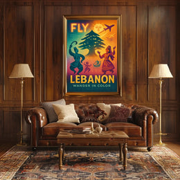 Fly Lebanon Wander In Color Poster