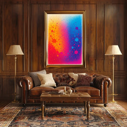Colorful Splatter Art Poster