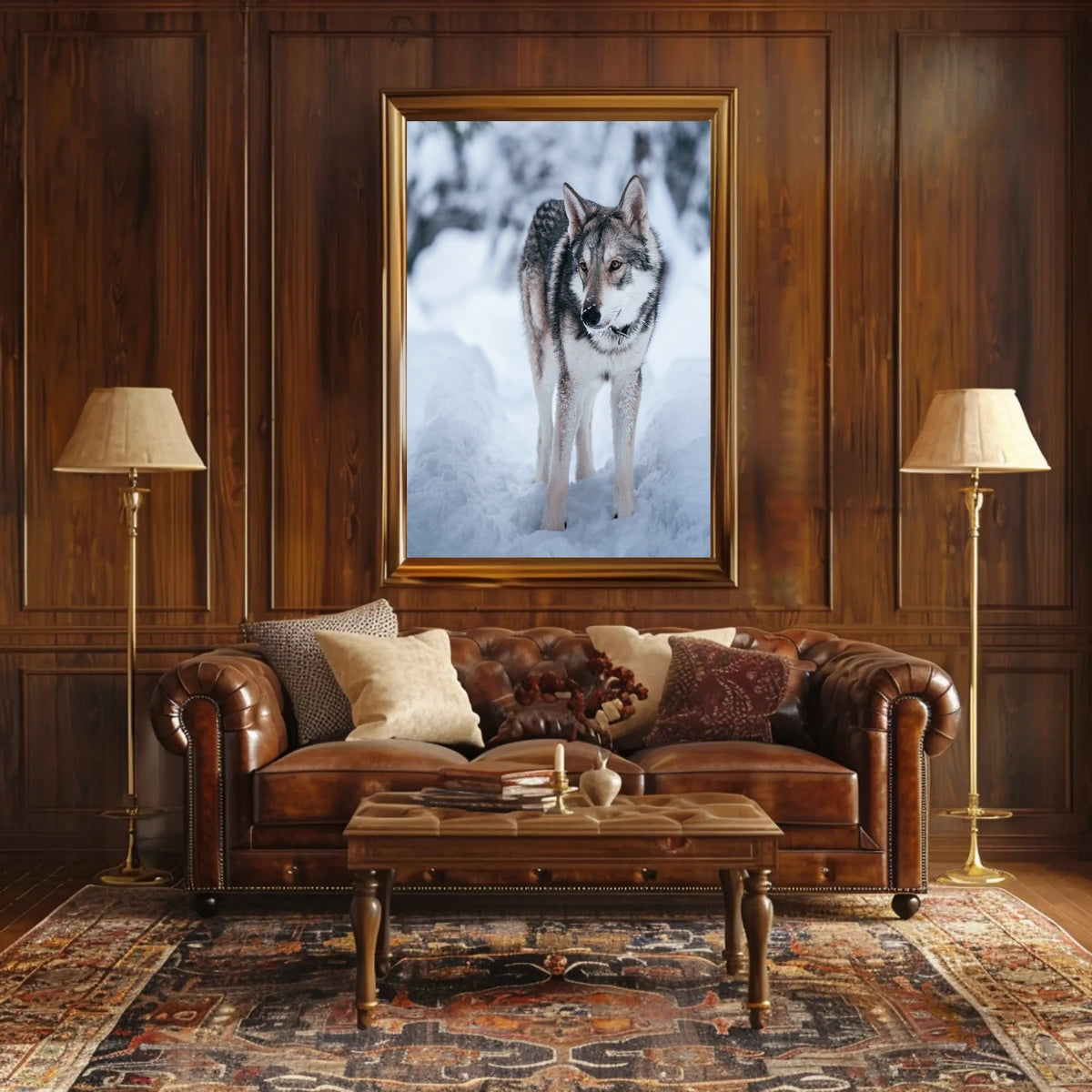 Winter Wolf In The Snow Poster