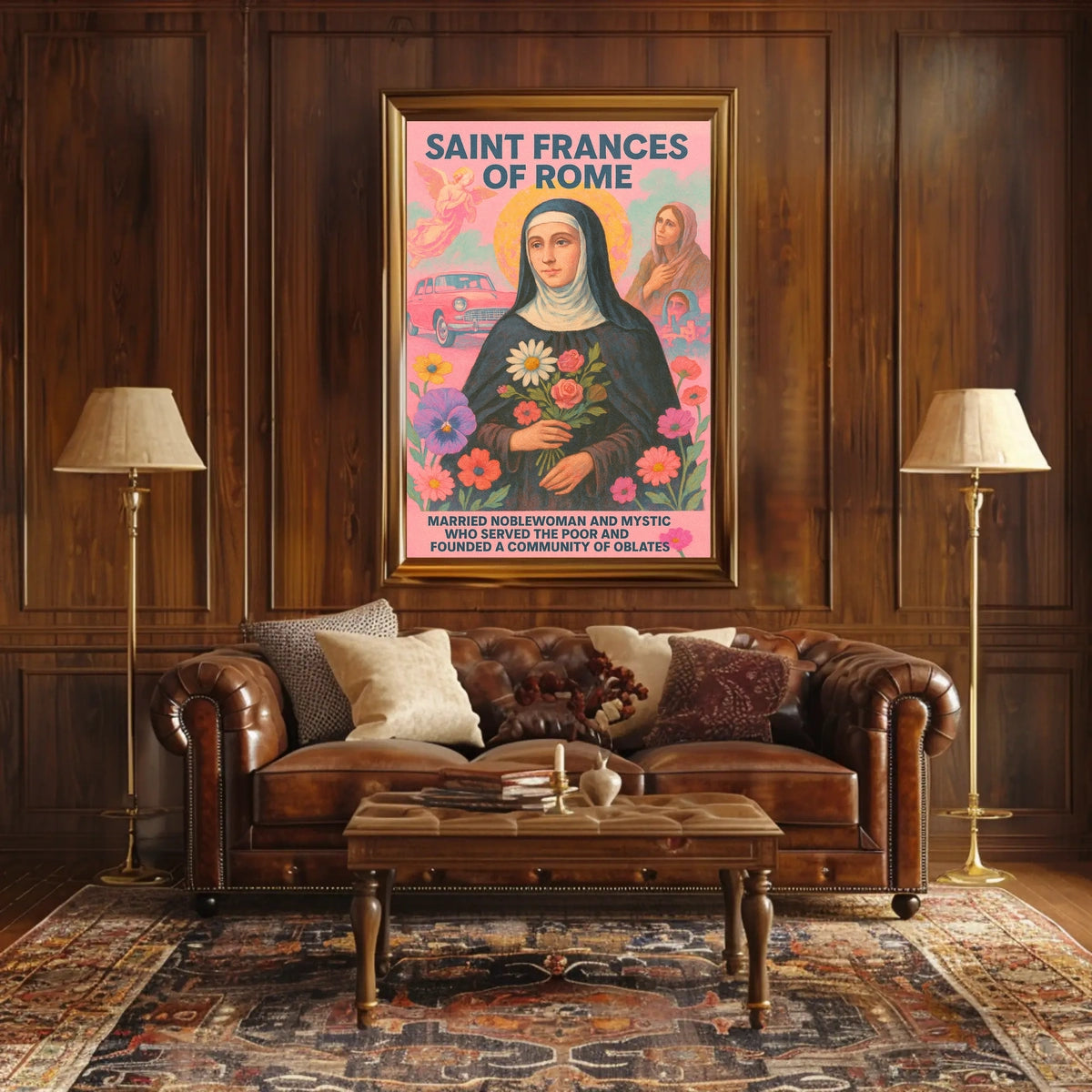 Saint Frances Of Rome Poster