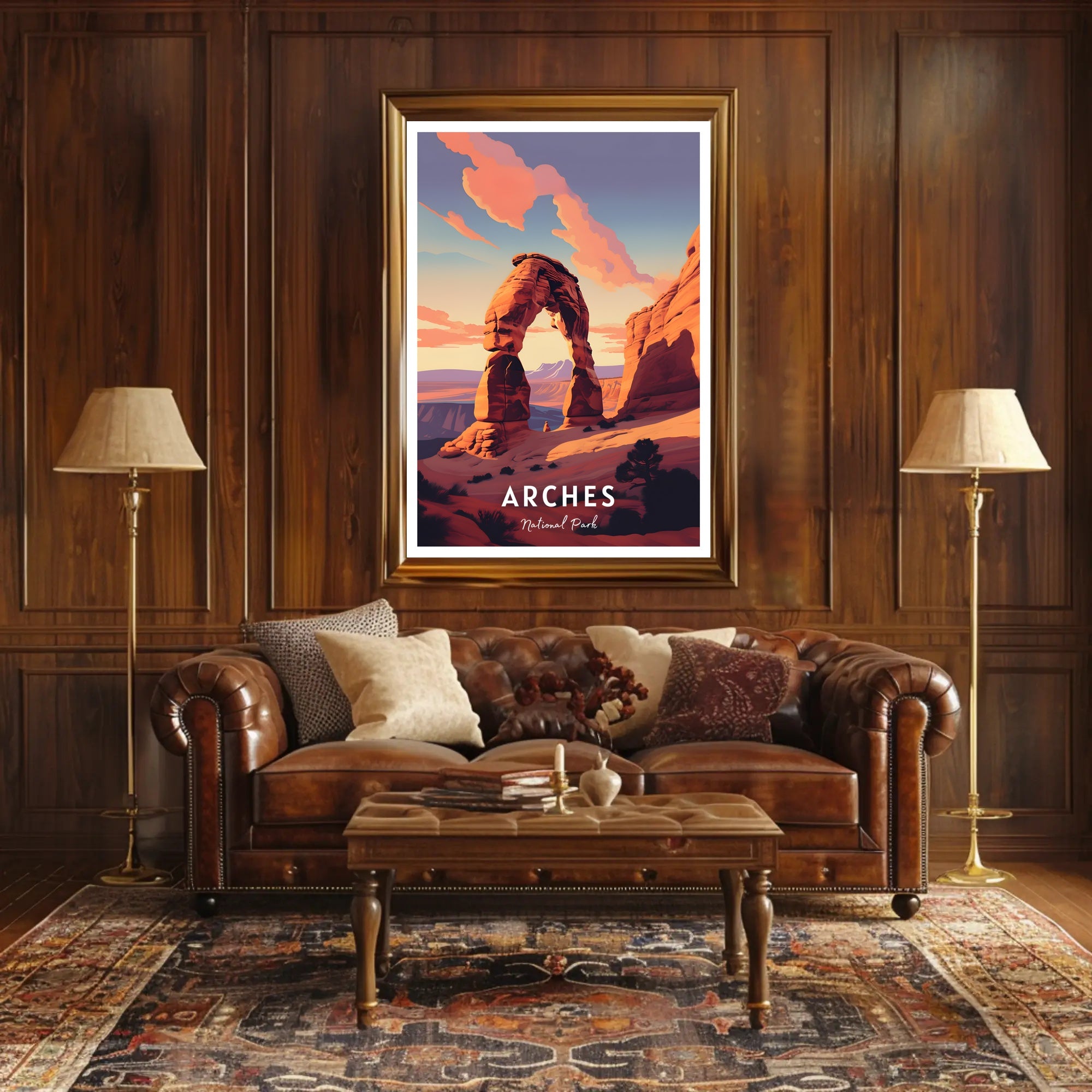 Arches National Park Travel Poster Print