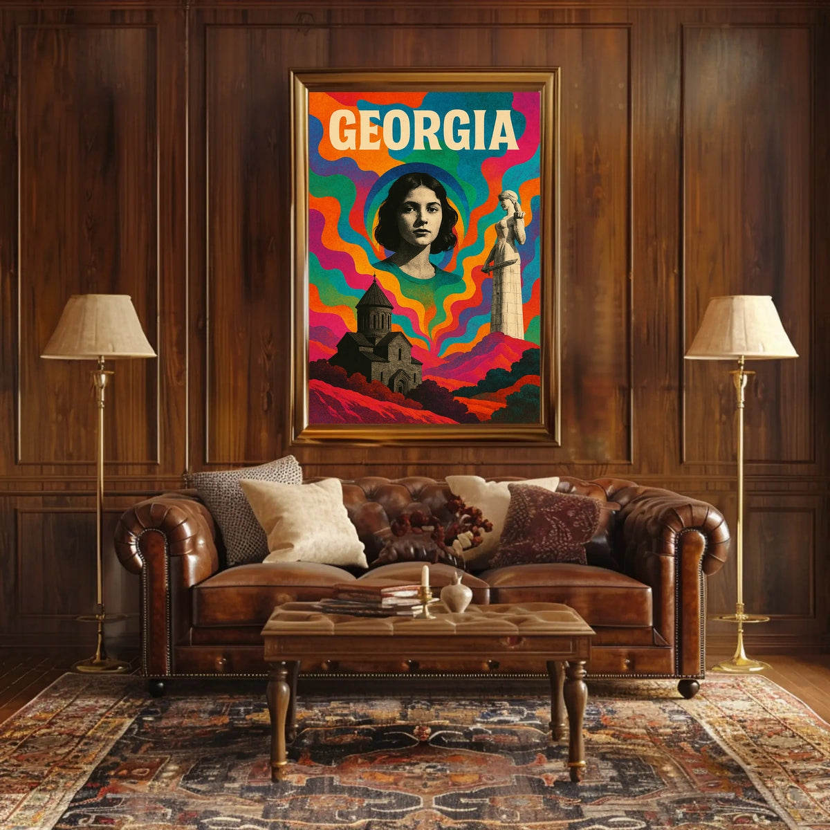 Georgia A Vibrant Tribute Poster
