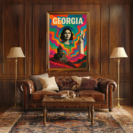 Georgia A Vibrant Tribute Poster