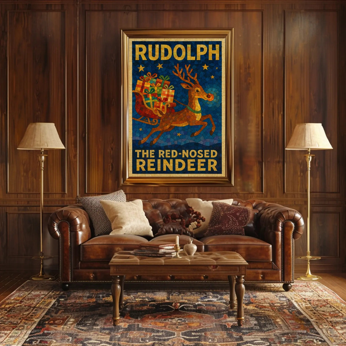 Rudolph Reindeer Poster