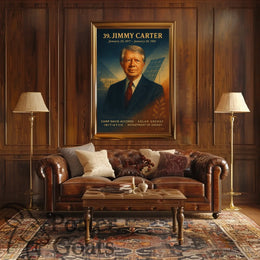 Jimmy Carter Historical Presidency Vintage Poster
