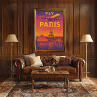 Fly To Paris Poster
