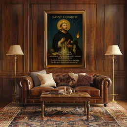 Saint Dominic Classic Vintage Religious Heritage Poster