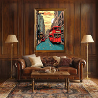 Urban Sunset Journey Poster