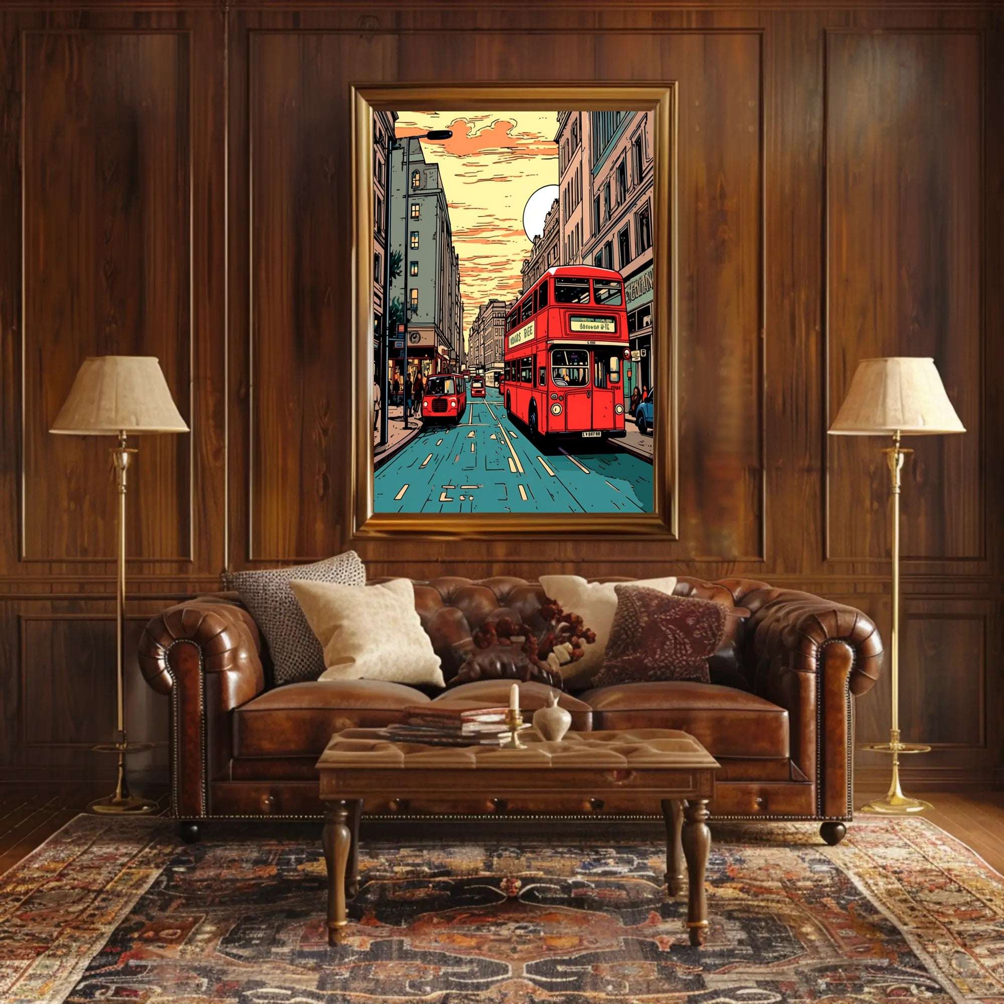 Urban Sunset Journey Poster