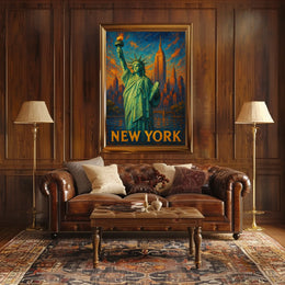 New York Cityscape Poster