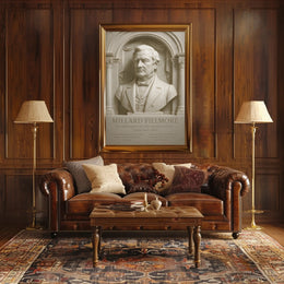 Millard Fillmore Bust 19th Century Presidential Poster