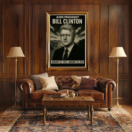 Bill Clinton 42Nd President Poster