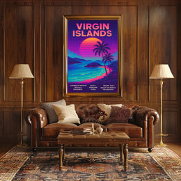 Virgin Islands Caribbean Paradise Poster