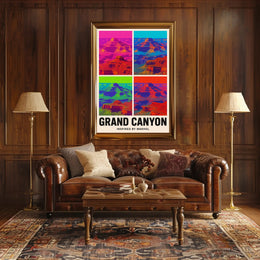 Grand Canyon Pop Art Masterpiece: National Park Poster PosterGoat
