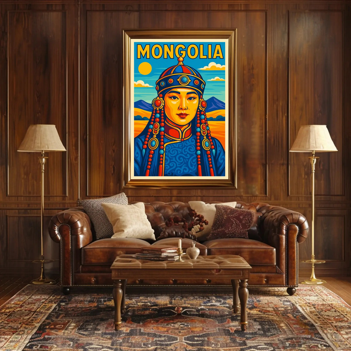 Mongolia Cultural Heritage Poster