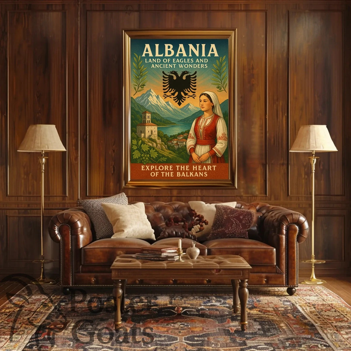 Albania: Land of Eagles Cultural Heritage Travel Poster