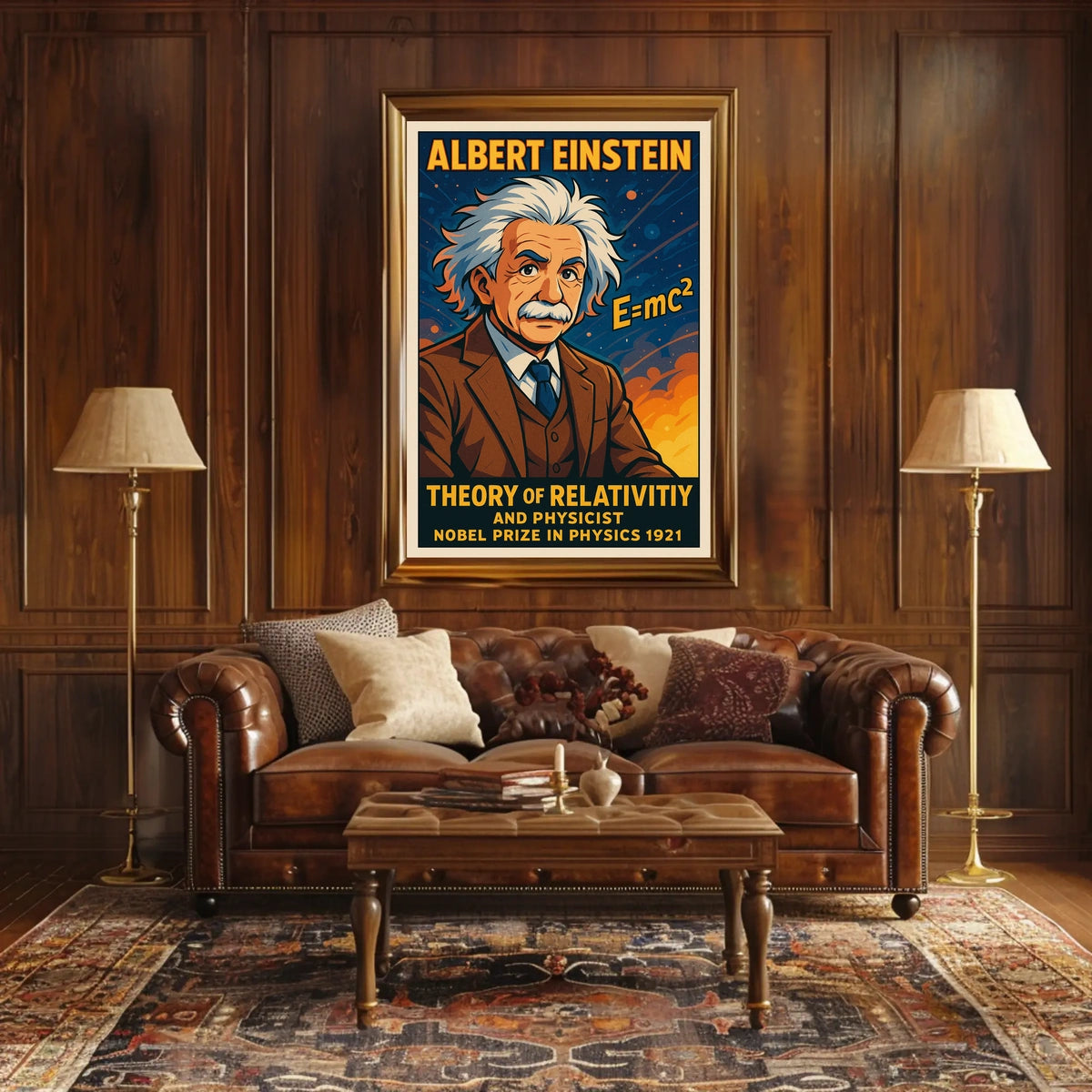 Albert Einstein Theory Of Relativity Education Science Poster