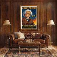 Albert Einstein Theory Of Relativity Education Science Poster