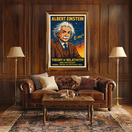 Albert Einstein Theory Of Relativity Education Science Poster