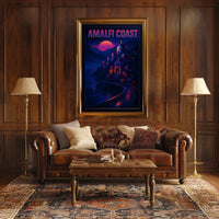 Amalfi Coast Sunset Poster