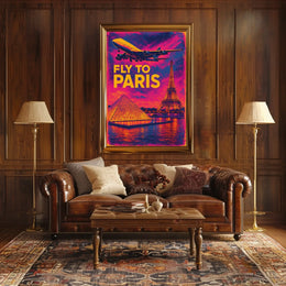 Fly To Paris Poster