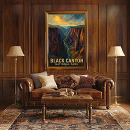 Black Canyon National Park Poster Museum Quality Art Print