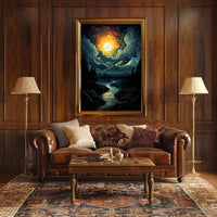 Celestial Nightscape Poster