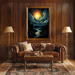 Celestial Nightscape Poster
