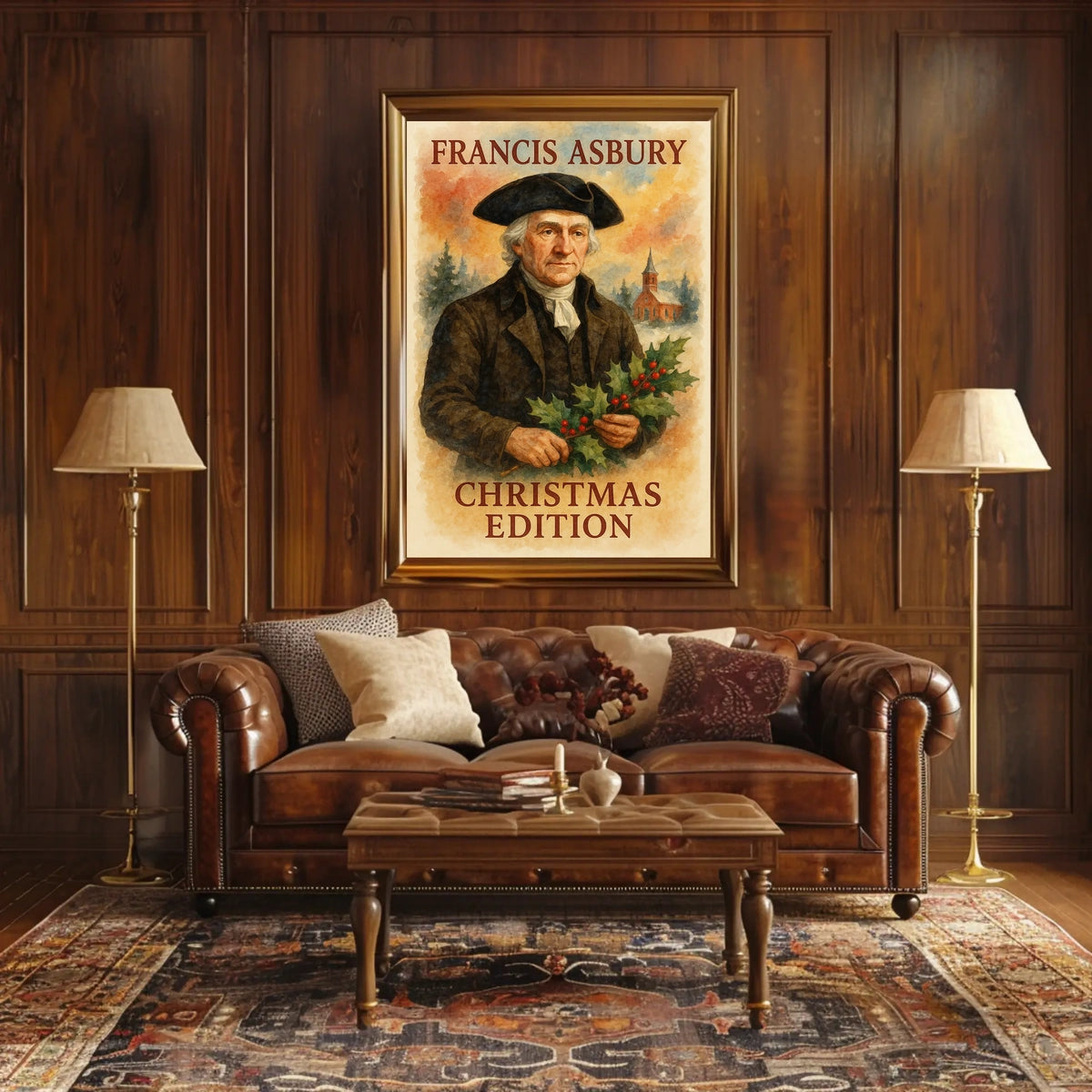 Historical Francis Asbury Christmas Edition Poster