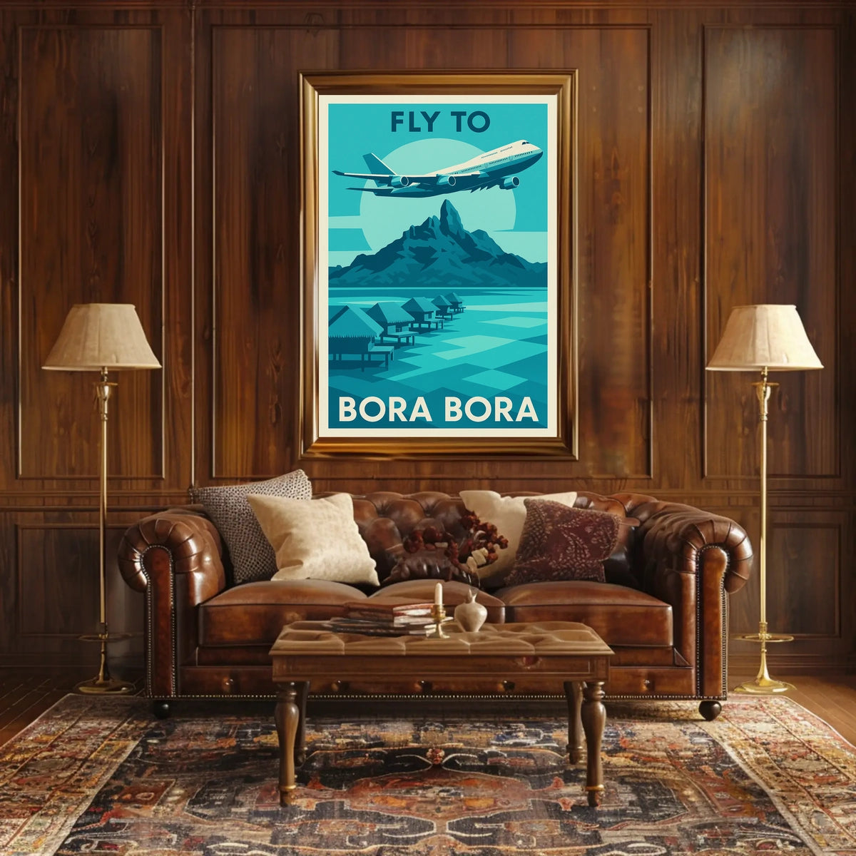 Fly to Bora Bora Poster