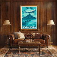 Fly to Bora Bora Poster