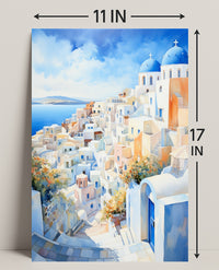 Santorini Serenity Poster