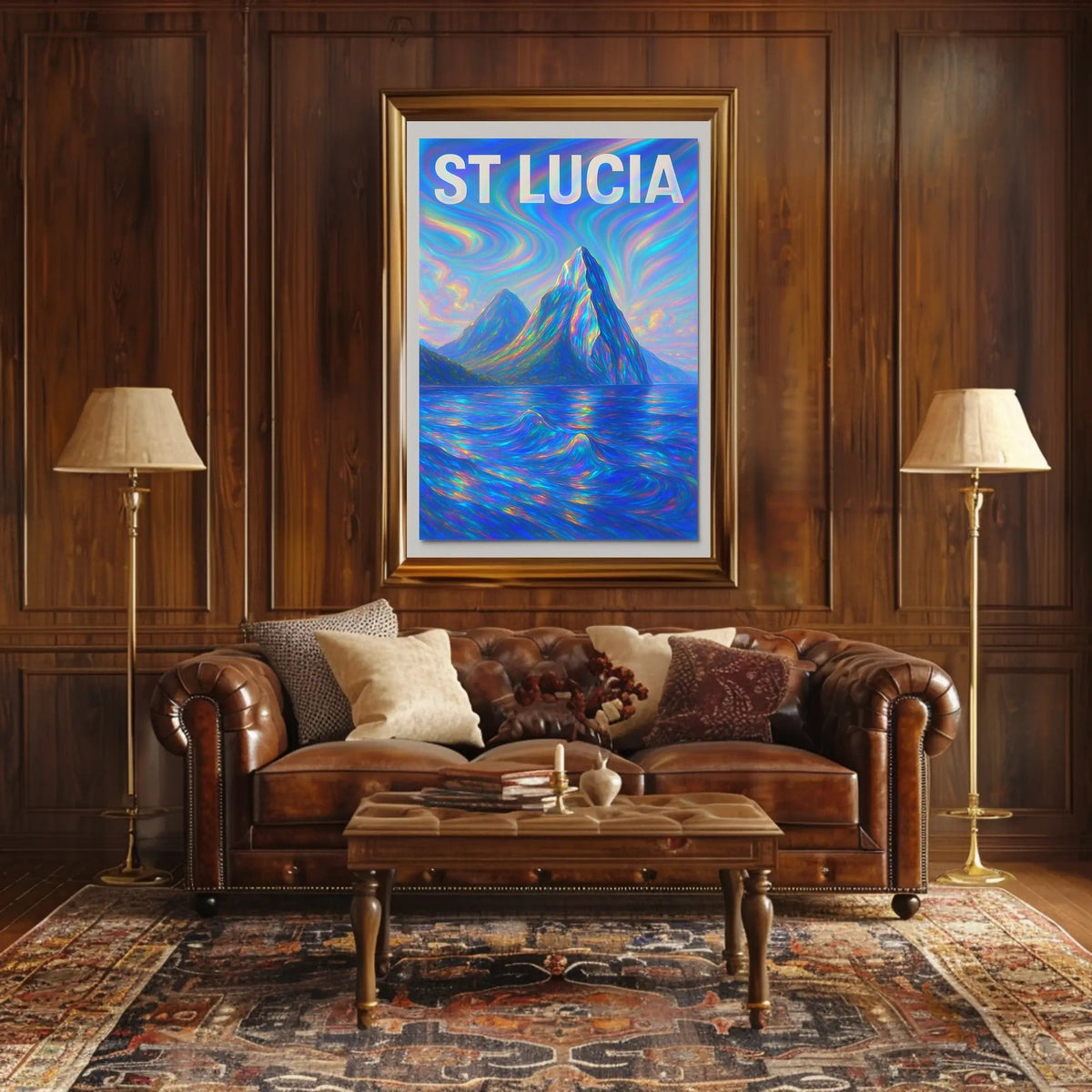 St Lucia Vibrant Landscapes Poster