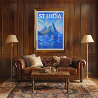 St Lucia Vibrant Landscapes Poster