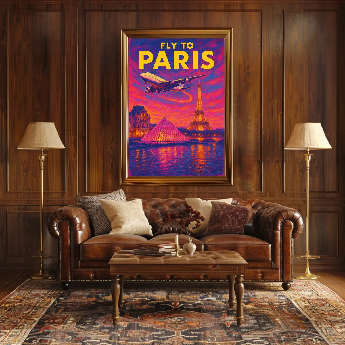 Fly to Paris Poster