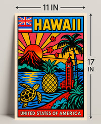 Hawaii Travel Poster PosterGoat