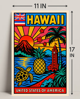Hawaii Travel Poster PosterGoat