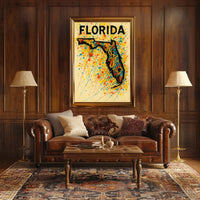Florida Art Splash Poster