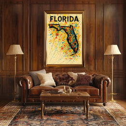 Florida Art Splash Poster