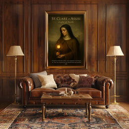 St. Clare of Assisi Light of Faith Poster