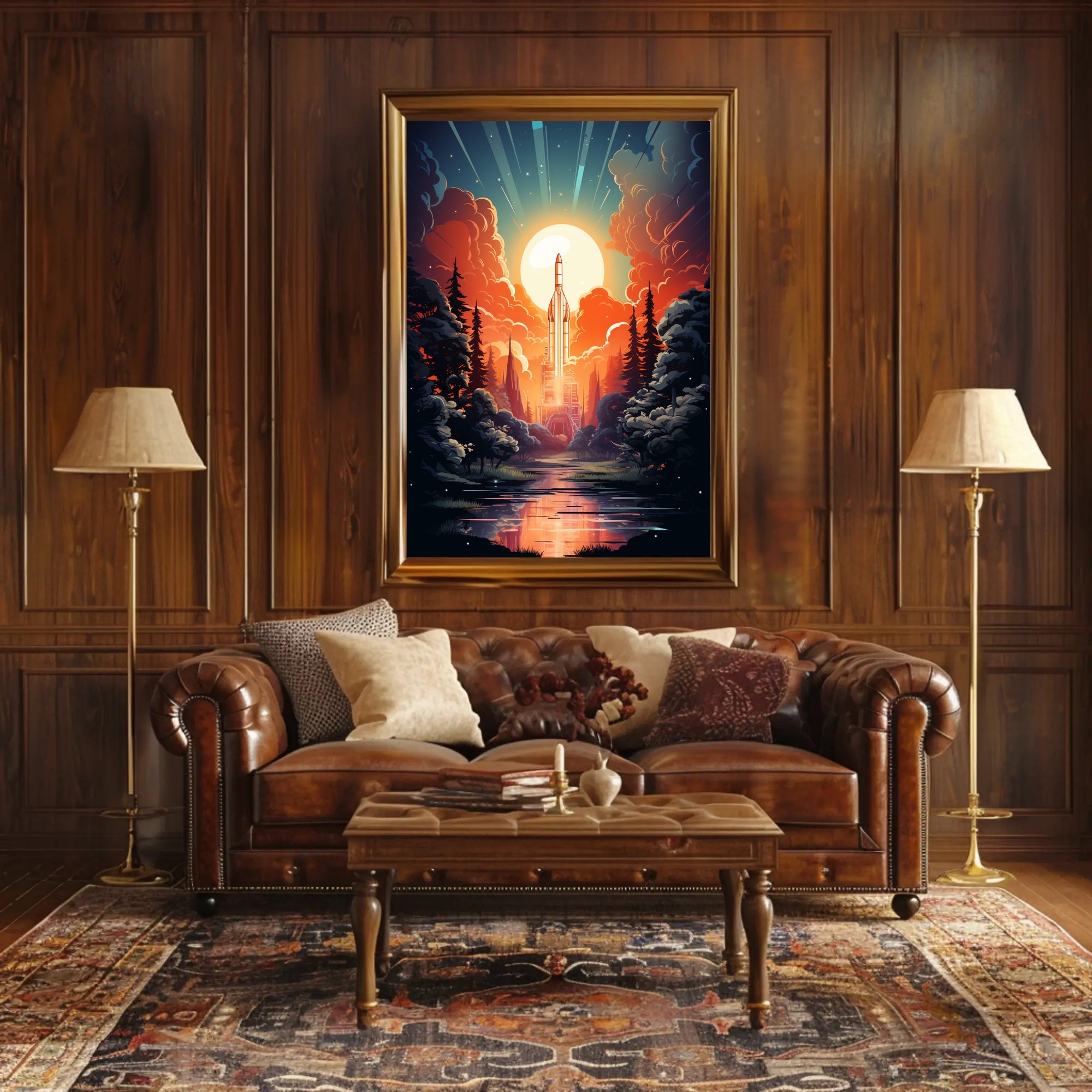 Celestial Launch Poster