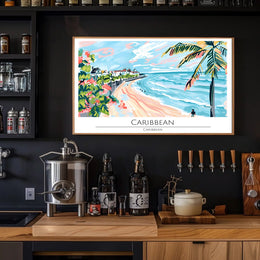 Caribbean Beachscape Poster PosterGoat