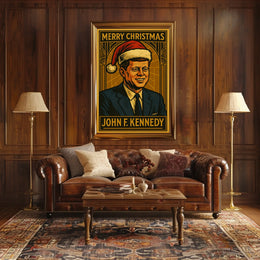 John F. Kennedy Merry Christmas Poster