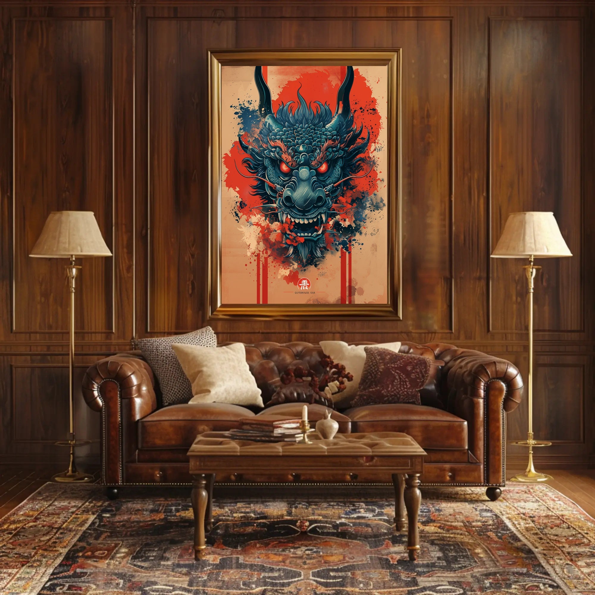 Dragon's Fury: A Mythical Creature Fantasy Mythology Poster PosterGoat