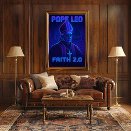Pope Leo Faith 2.0 Poster