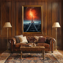 Journey To The Cosmic Tower Poster PosterGoat