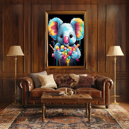 Colorful Koala Delight Poster