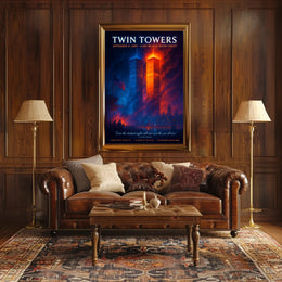 Twin Towers Remembrance Tribute Historical or Presidential Poster PosterGoat