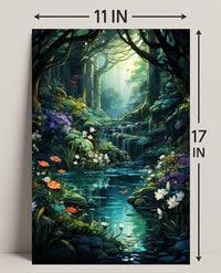 Enchanted Forest Oasis Poster